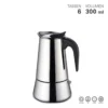 Edelstahl Espressokocher 6 Tassen Mokkakanne Induktion Sicherheitsventil 300 Ml -Kaffeegetränkeladen cb46458ad5876750a658b57335fe52d2