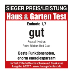 Russell Hobbs 21700-56 Retro Ribbon Red Kaffeemaschine 33 Russell Hobbs 21700-56 Retro Ribbon Red Kaffeemaschine -Kaffeegetränkeladen cba51e92ce50ccada551fb66c931933e