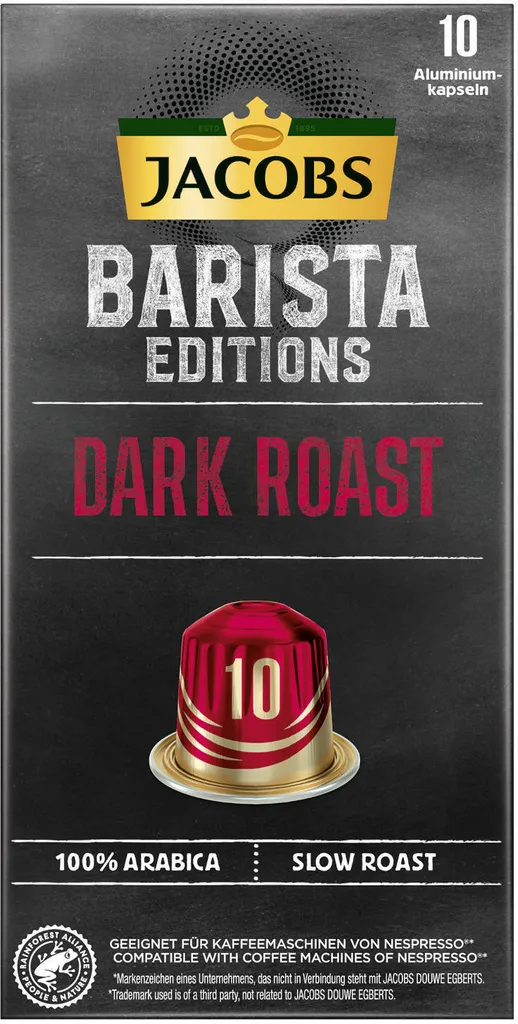 JACOBS Kapseln Barista Editions Dark Roast 10 10x10 Nespresso®* Kompatibel 4 JACOBS Kapseln Barista Editions Dark Roast 10 10x10 Nespresso®* Kompatibel – Bild 2