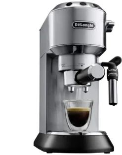 De'Longhi DeLonghi EC685.M Dedica Style Siebträger Espressomaschine Silber -Kaffeegetränkeladen cdacbcf9db120ccf6617a590f79b22c2