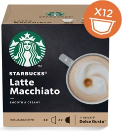 Nestlé® Starbucks By Nescafe Dolce Gusto 12 Kapseln Latte Macchiato Smooth Creamy 10 Nestlé® Starbucks By Nescafe Dolce Gusto 12 Kapseln Latte Macchiato Smooth Creamy -Kaffeegetränkeladen ce5faa2379b84e92475890280165e229