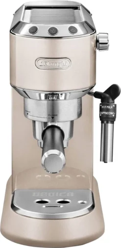 De'Longhi Delonghi Kaffeemaschine Dedica Metallics EC785.BG Pumpendruck 15 Bar, Eingebauter Milchaufschäumer, Manuell, 1300 W, Beige 21 De'Longhi Delonghi Kaffeemaschine Dedica Metallics EC785.BG Pumpendruck 15 Bar, Eingebauter Milchaufschäumer, Manuell, 1300 W, Beige -Kaffeegetränkeladen ce6b5db4abc574c1ce26d93e4cfa41b5