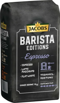 JACOBS Kaffeebohnen Barista Editions Espresso 2x1kg Ganze Bohne + Aluminium Dose Im Barista Design -Kaffeegetränkeladen ce6f2bad24da4991d10a1ee0629b7779