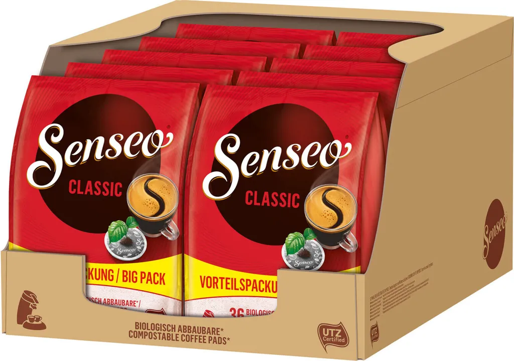 SENSEO Pads Classic UTZ 10 X 36 Getränke Pads Vorratspackung 3 SENSEO Pads Classic UTZ 10 X 36 Getränke Pads Vorratspackung