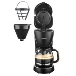 Bestron Filter-Kaffeemaschine Für 10 Tassen Kaffee, Inkl. 1,5 Liter Glaskanne, Permanentfilter & Warmhalteplatte, 1.000 Watt, Black & Wood-Design, Farbe: Schwarz / Holz 18 Bestron Filter-Kaffeemaschine Für 10 Tassen Kaffee, Inkl. 1,5 Liter Glaskanne, Permanentfilter & Warmhalteplatte, 1.000 Watt, Black & Wood-Design, Farbe: Schwarz / Holz -Kaffeegetränkeladen d01001c43705f2e7eefbe6a5e1e95fae
