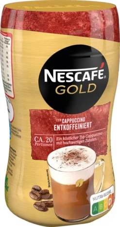 Nescafé® Nescafé Gold Typ Cappuccino Entkoffeiniert | 250g Dose 20 Nescafé® Nescafé Gold Typ Cappuccino Entkoffeiniert | 250g Dose -Kaffeegetränkeladen d2ccc744a2cf6cdc664ce66acbe9df44