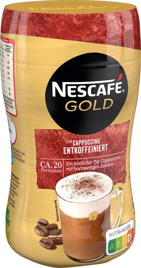 Nescafé® Nescafé Gold Typ Cappuccino Entkoffeiniert | 250g Dose 9 Nescafé® Nescafé Gold Typ Cappuccino Entkoffeiniert | 250g Dose – Bild 7