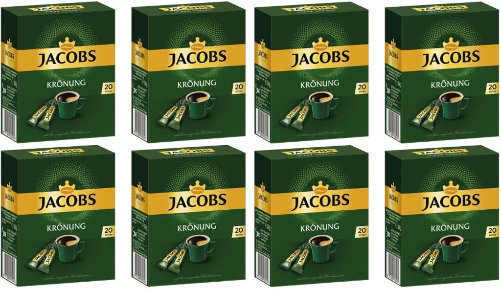 JACOBS Krönung Löslicher Kaffee 8 X 20 Getränke Sticks Instantkaffee 10 JACOBS Krönung Löslicher Kaffee 8 X 20 Getränke Sticks Instantkaffee – Bild 8