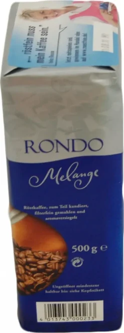 Röstfein Rondo Melange | Gemahlen | 500g -Kaffeegetränkeladen d420b93e2aeffde8dfc7e9cf9680e6ba
