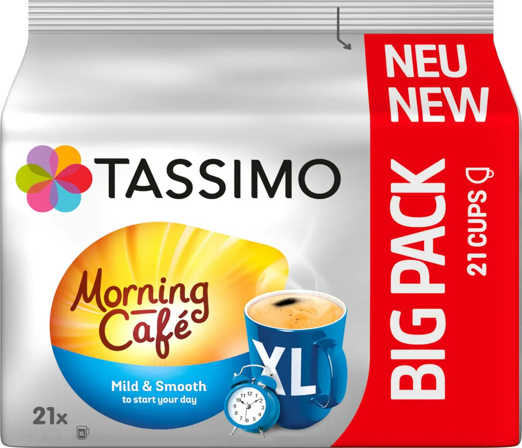 TASSIMO Kapseln Morning Café XL T-Discs Mild & Smooth 5 X 21 - 105 Getränke 4 TASSIMO Kapseln Morning Café XL T-Discs Mild & Smooth 5 X 21 - 105 Getränke – Bild 2