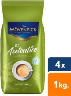 Mövenpick El Autentico Caffè Crema | Ganze Bohne | 1000g -Kaffeegetränkeladen d4fad1ba4344bc87a3ade35585791158