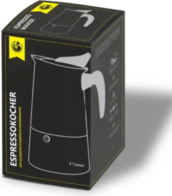 Espressokocher & Kaffeekocher Aus Edelstahl - Espressomaschine Kaffeemaschine Von Coffee Fox (9 Tassen) -Kaffeegetränkeladen d6236bc0d93414c59abeb96d560c2787