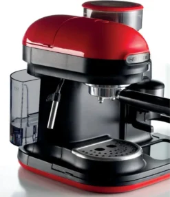 Ariete Siebträger-Espressomaschine Moderna Mit Kaffeemühle Und Aufschäumdüse, Rot/schwarz 34 Ariete Siebträger-Espressomaschine Moderna Mit Kaffeemühle Und Aufschäumdüse, Rot/schwarz -Kaffeegetränkeladen d7955c7c3a9f5d2f4a65dcbc1ce4fcee