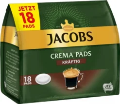 Jacobs Crema Pads Kräftig | 18 Senseo Kompatible Kaffeepads, 118 G -Kaffeegetränkeladen d8b4fe2557187107da7331ceacd3ca21