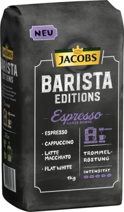 Jacobs Barista Editions Espresso, Bohnenkaffee, Ganze Bohnen, Röstkaffee, Kaffeebohnen, 4 X 1000 G 10 Jacobs Barista Editions Espresso, Bohnenkaffee, Ganze Bohnen, Röstkaffee, Kaffeebohnen, 4 X 1000 G -Kaffeegetränkeladen d8d1b045eaf9e2d622d22676b9ac89ff
