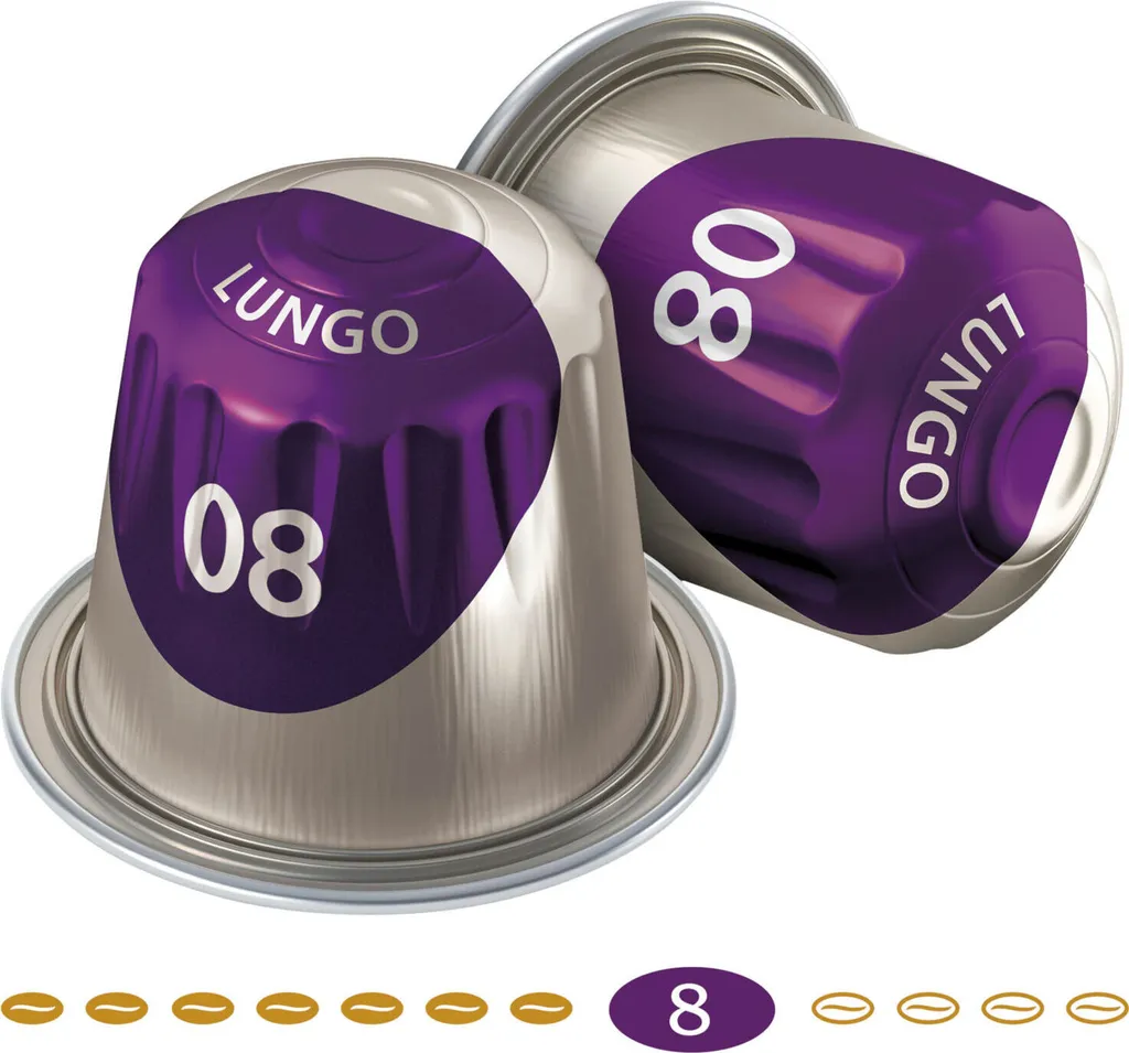 Jacobs Lungo 8 Intenso, Kaffeekapseln, Nespresso Kompatibel, Kaffee, 200 Kapseln, á 5.2 G 10 Jacobs Lungo 8 Intenso, Kaffeekapseln, Nespresso Kompatibel, Kaffee, 200 Kapseln, á 5.2 G – Bild 8