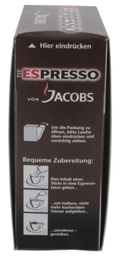 Jacobs Typ Espresso Sticks | Löslicher Kaffee | 25 Portionen 22 Jacobs Typ Espresso Sticks | Löslicher Kaffee | 25 Portionen -Kaffeegetränkeladen d974244053679f784bc197cc5dc9c143
