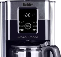 FAKIR Kaffeemaschine Aroma Grande LED Display 1,8 Liter Dauerfilter Timer Warmhaltefunktion -Kaffeegetränkeladen da49aec39faa881e546e12cbe5c3e451