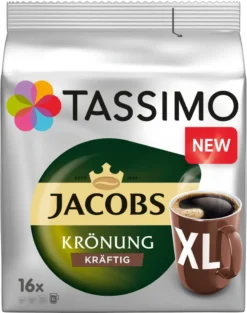 TASSIMO Kapseln 3x16 Jacobs Krönung XL + 3x16 Krönung Kräftig XL T Discs - Insgesamt 96 Getränke -Kaffeegetränkeladen db2a8e8783410f9f38e53cabb4e8a617