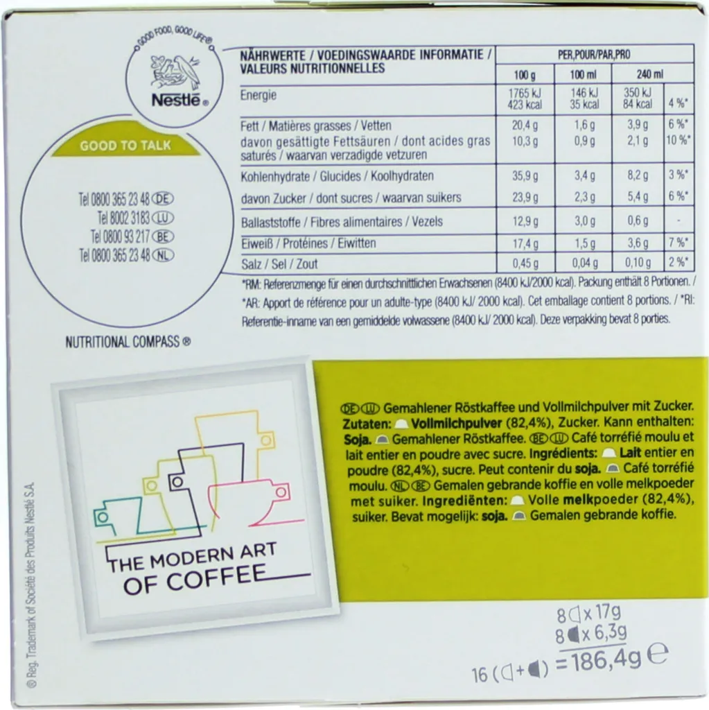 Nestlé® Nescafé Dolce Gusto Cappuccino, Milchkaffee, Kaffeekapsel, Kaffee, 96 Kapseln (48 Portionen) 5 Nestlé® Nescafé Dolce Gusto Cappuccino, Milchkaffee, Kaffeekapsel, Kaffee, 96 Kapseln (48 Portionen) – Bild 3