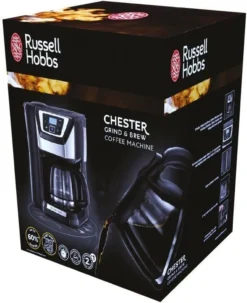 Russell Hobbs 22000-56 Chester Grind Und Brew Glas-Kaffeemaschine Mahlwerk -Kaffeegetränkeladen dd8a0221ff7f8f8632d71c10c83f5fa6