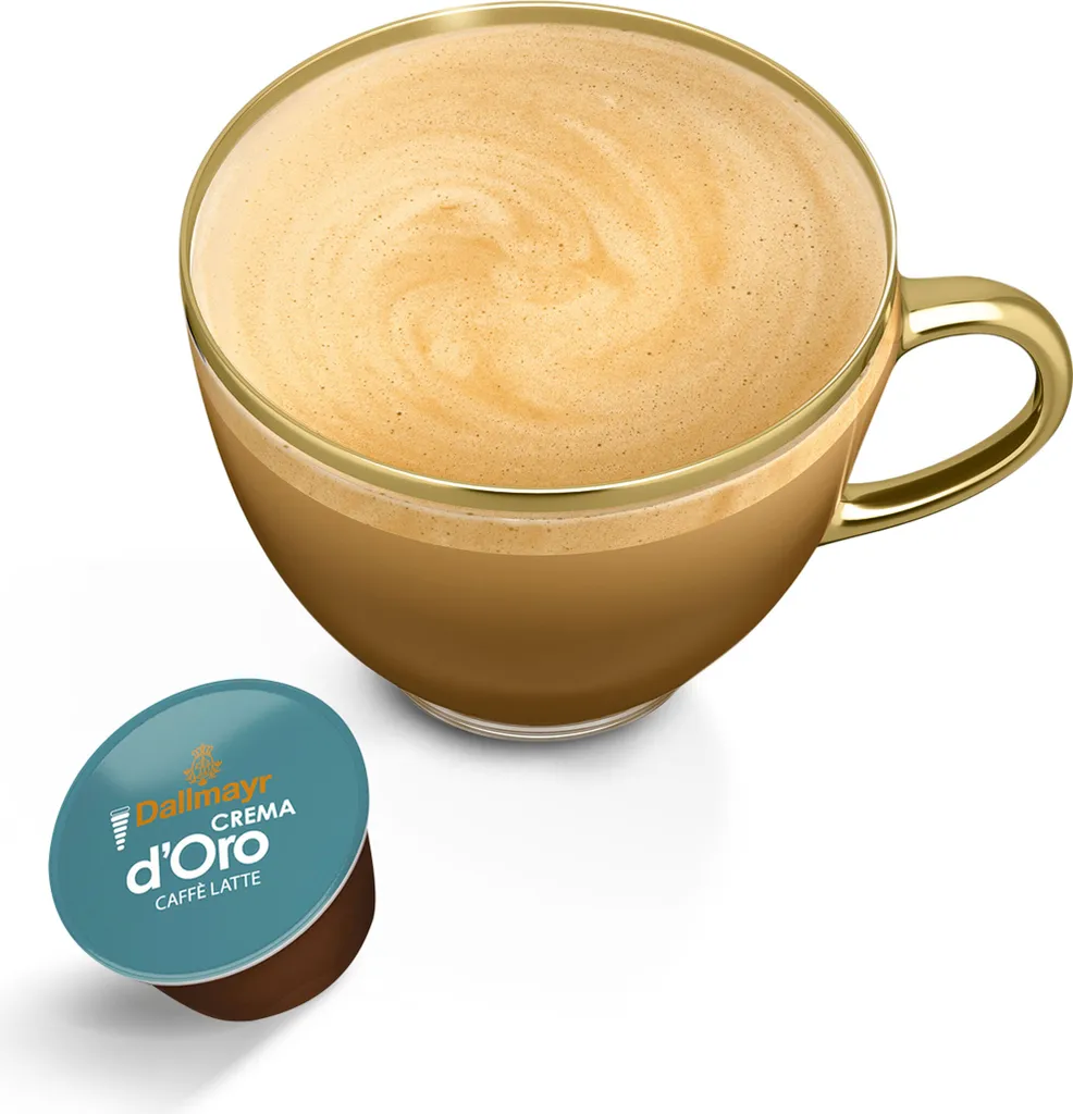 Nestlé® Nescafé Dolce Gusto Dallmayr Crema DOro Caffé Latte, Kaffeekapsel, Kaffee, 16 Kapseln 7 Nestlé® Nescafé Dolce Gusto Dallmayr Crema DOro Caffé Latte, Kaffeekapsel, Kaffee, 16 Kapseln – Bild 5