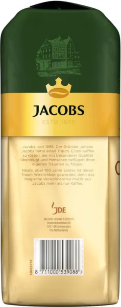 JACOBS Kaffeebohnen Expertenröstung Crema Gold 2 X 1 Kg Ganze Kaffee Bohnen + 1 Aluminium Dose Barista Design -Kaffeegetränkeladen de62b81c1b833ee3c2c8a6b8785eb7e3 1