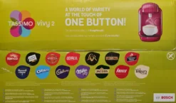 Bosch Tassimo Vivy2 Kapselmaschine TAS1401, Kompaktes Design, Vollautomatisch, Geeignet Für Alle Tassen - Pink 30 Bosch Tassimo Vivy2 Kapselmaschine TAS1401, Kompaktes Design, Vollautomatisch, Geeignet Für Alle Tassen - Pink -Kaffeegetränkeladen e2e9680fc0e3dff3efe110b963737161