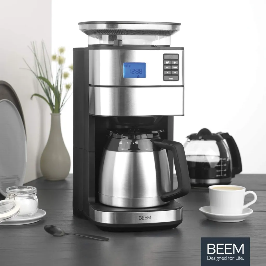 BEEM FRESH-AROMA-PERFECT II Filterkaffeemaschine Mit Mahlwerk - Thermo Kaffeemaschine Filterkaffeemaschine 10 Tassen Timer Thermoskanne Edelstahl 12 BEEM FRESH-AROMA-PERFECT II Filterkaffeemaschine Mit Mahlwerk - Thermo Kaffeemaschine Filterkaffeemaschine 10 Tassen Timer Thermoskanne Edelstahl – Bild 10