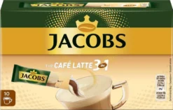 Jacobs 3in1 Sticks Café Latte | Löslicher Kaffee | 10 Portionen 19 Jacobs 3in1 Sticks Café Latte | Löslicher Kaffee | 10 Portionen -Kaffeegetränkeladen e5b8e841682cb91a8b64435107cc2af5
