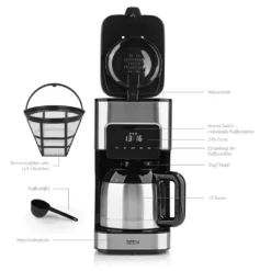 Kaffeemaschine Thermoskanne Filterkaffeemaschine 8 Tassen Timer Touch Display 22 Kaffeemaschine Thermoskanne Filterkaffeemaschine 8 Tassen Timer Touch Display -Kaffeegetränkeladen e61a55d99c1a562d8e9756dd4bc9a6c2