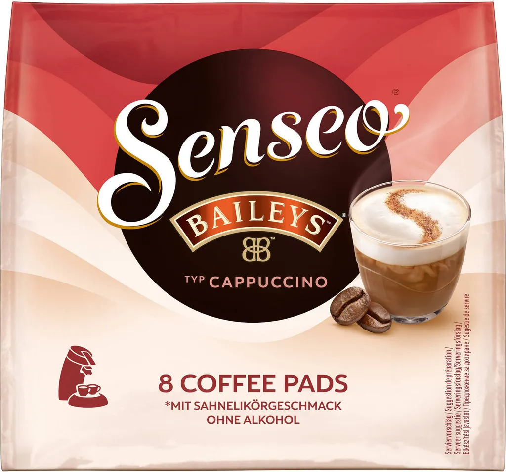 SENSEO Cappuccino Baileys Pads Sahnelikörgeschmack 10er Pack - 10 X 8 Getränke 4 SENSEO Cappuccino Baileys Pads Sahnelikörgeschmack 10er Pack - 10 X 8 Getränke – Bild 2