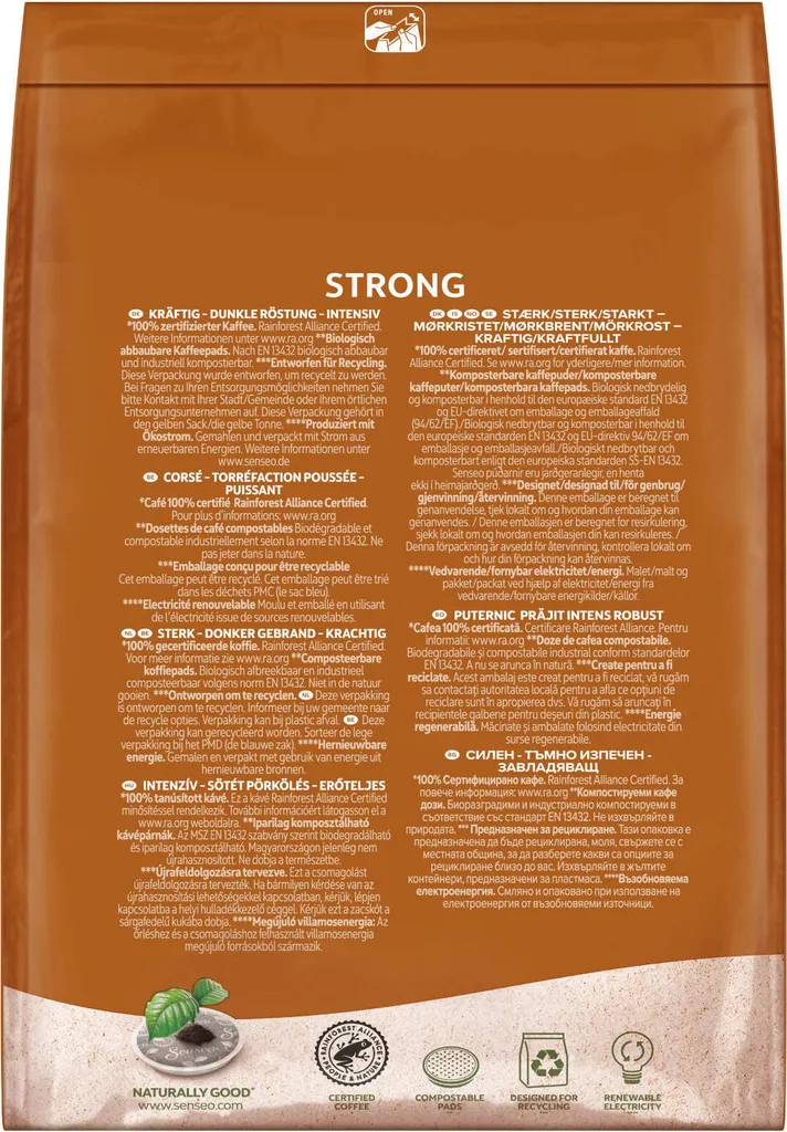 SENSEO Pads Strong 480 Kaffeepapds XXL Paket - 10 X 48 Getränke 7 SENSEO Pads Strong 480 Kaffeepapds XXL Paket - 10 X 48 Getränke – Bild 5