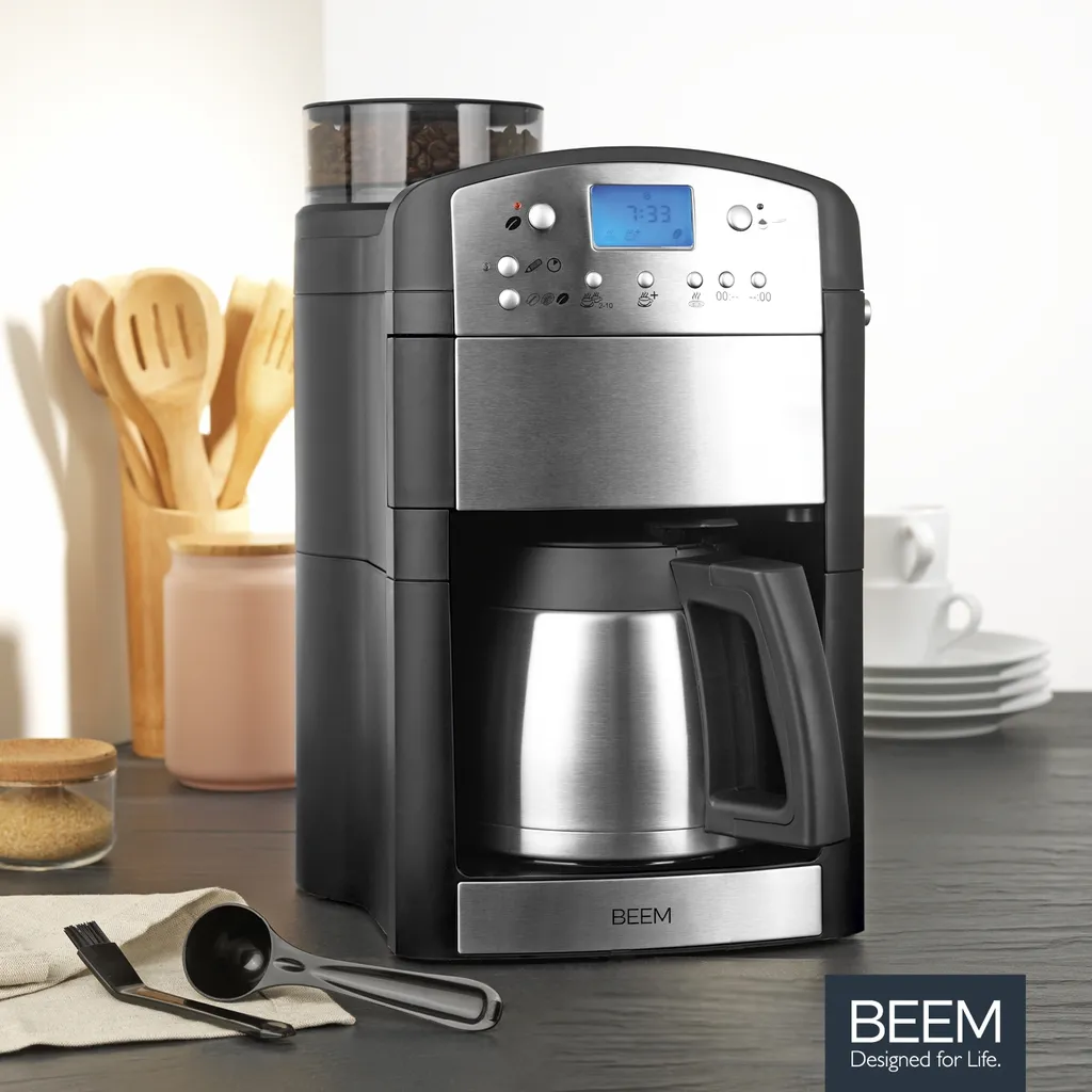 BEEM FRESH-AROMA-PERFECT Filterkaffeemaschine Mit Mahlwerk - Thermo | 2 Isolierkannen Kaffeemaschine Mahlwerk Timer 2x Thermoskanne Filterkaffeemaschine Kaffeeautomat 8 BEEM FRESH-AROMA-PERFECT Filterkaffeemaschine Mit Mahlwerk - Thermo | 2 Isolierkannen Kaffeemaschine Mahlwerk Timer 2x Thermoskanne Filterkaffeemaschine Kaffeeautomat – Bild 6