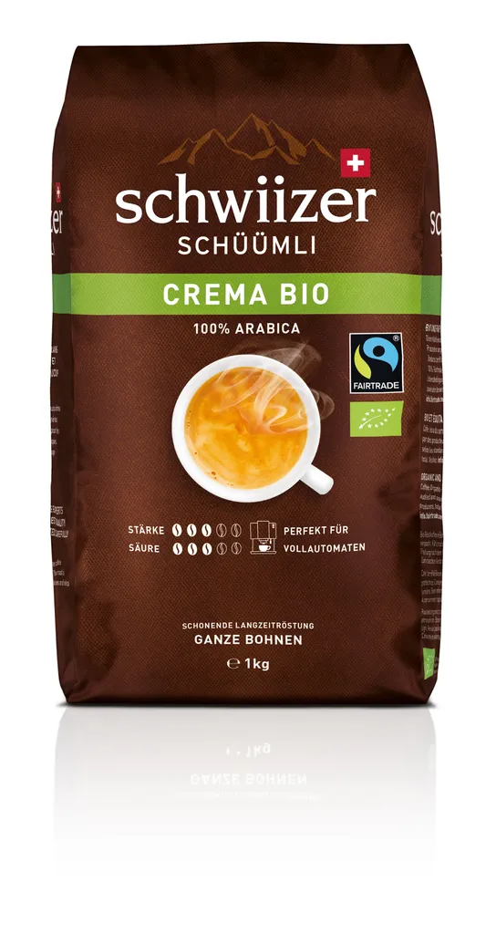 SCHWIIZER SCHÜÜMLI Bohnenkaffee Schwiizer Crema1kg SCHWIIZER CREMA 3 SCHWIIZER SCHÜÜMLI Bohnenkaffee Schwiizer Crema1kg SCHWIIZER CREMA