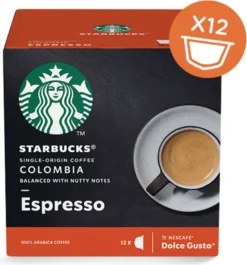 Nestlé® Starbucks By Nescafe Dolce Gusto 12 Kapseln Colombia Espresso Arabica Kaffee -Kaffeegetränkeladen e83378122263ecf3fd82effbed44ab7a