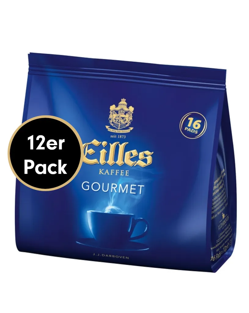 Kaffeepad-Sparpaket GOURMET Von Eilles, 12x16 Stück 3 Kaffeepad-Sparpaket GOURMET Von Eilles, 12x16 Stück