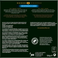 JACOBS Kapseln Decaffeinato 6 Lungo Entkoffeiniert 1 X 20 Nespresso®* Kompatible Kaffeekapseln -Kaffeegetränkeladen e9642e77ed520128707707927b9c44c4