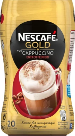 Nescafé® Nescafé Gold Typ Cappuccino Entkoffeiniert | 250g Dose 17 Nescafé® Nescafé Gold Typ Cappuccino Entkoffeiniert | 250g Dose -Kaffeegetränkeladen e96f7e57633c62ec371eb1412736c262