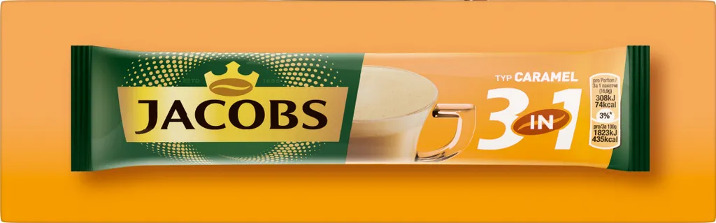 Jacobs 3in1 Typ Caramel | Löslicher Kaffee | 10 Sticks 7 Jacobs 3in1 Typ Caramel | Löslicher Kaffee | 10 Sticks – Bild 5