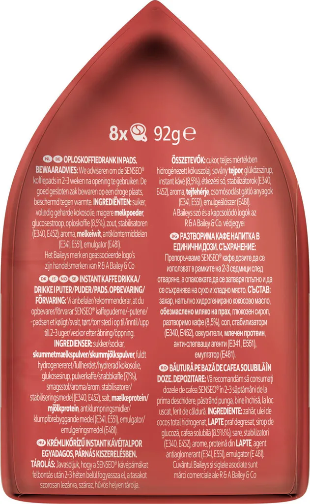 SENSEO Cappuccino Baileys Pads Sahnelikörgeschmack 10er Pack - 10 X 8 Getränke 9 SENSEO Cappuccino Baileys Pads Sahnelikörgeschmack 10er Pack - 10 X 8 Getränke – Bild 7
