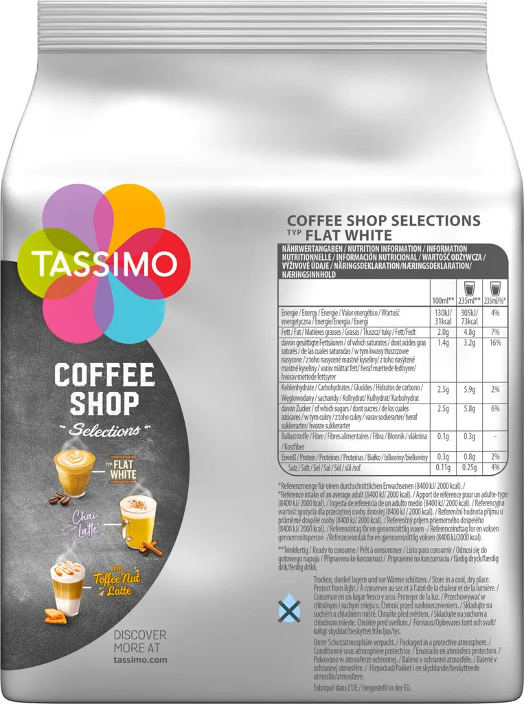 TASSIMO Coffee Shop Selections Flat White T Discs Kapseln 5er Pack 5x8 Getränke 5 TASSIMO Coffee Shop Selections Flat White T Discs Kapseln 5er Pack 5x8 Getränke – Bild 3