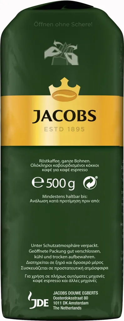JACOBS Kaffeebohnen Krönung Aroma-Bohne Kräftig 500g Ganze Kaffee Bohnen 5 JACOBS Kaffeebohnen Krönung Aroma-Bohne Kräftig 500g Ganze Kaffee Bohnen – Bild 3