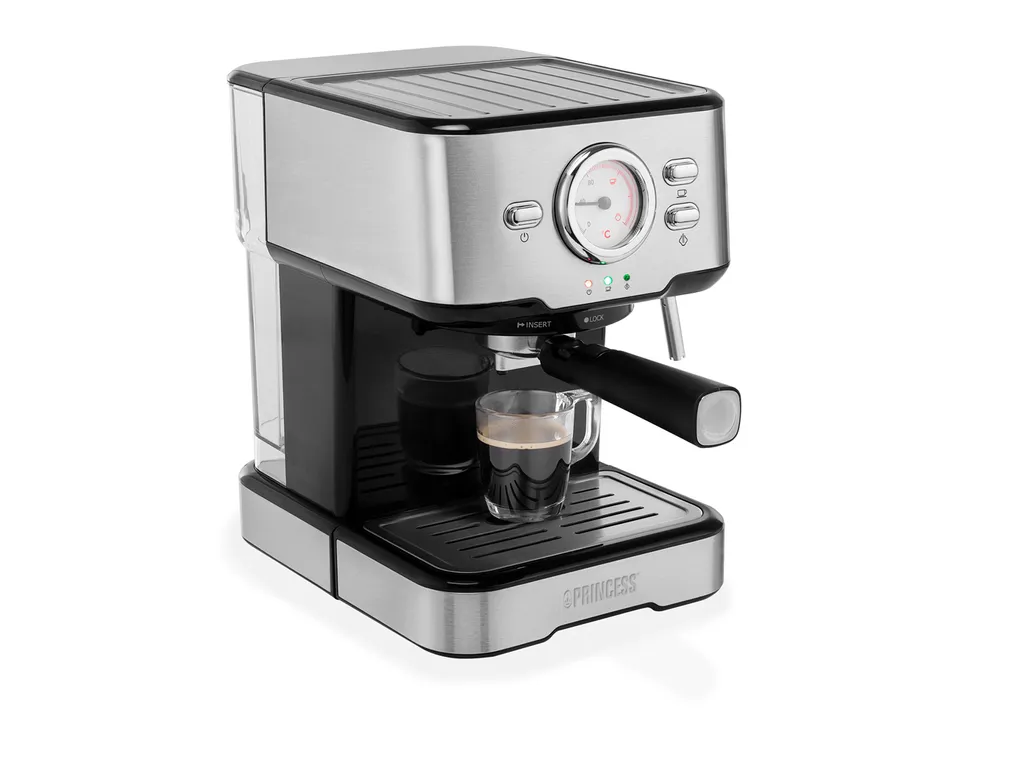 Princess 2 Tassen Espresso- & Kapselmaschine Mit Milchaufschäumer 4 Princess 2 Tassen Espresso- & Kapselmaschine Mit Milchaufschäumer – Bild 2