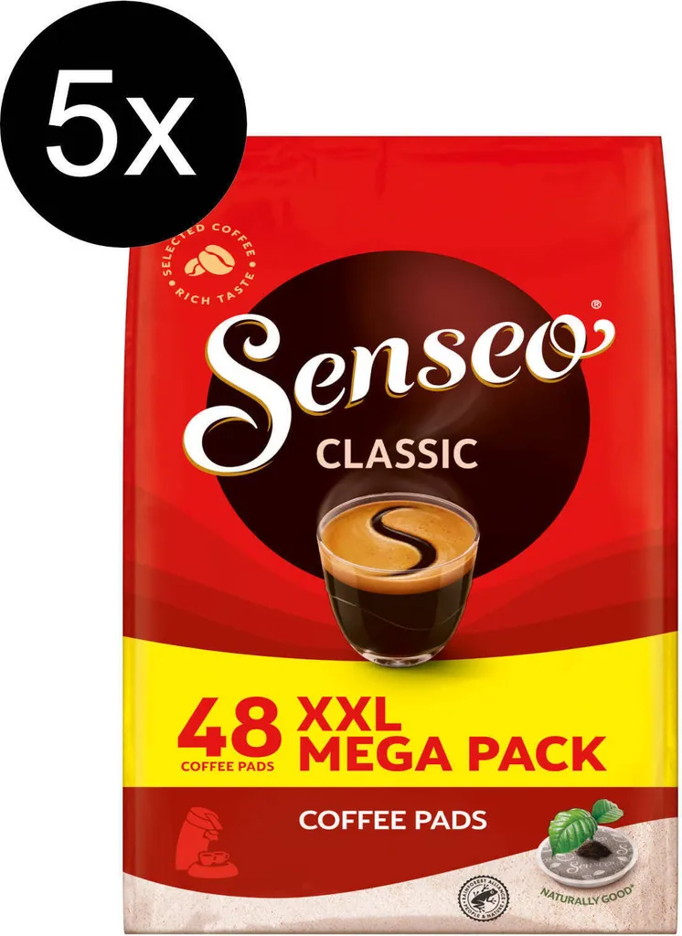 SENSEO Pads Classic Senseopads 240 Getränke Kaffeepads XXL Pack 3 SENSEO Pads Classic Senseopads 240 Getränke Kaffeepads XXL Pack