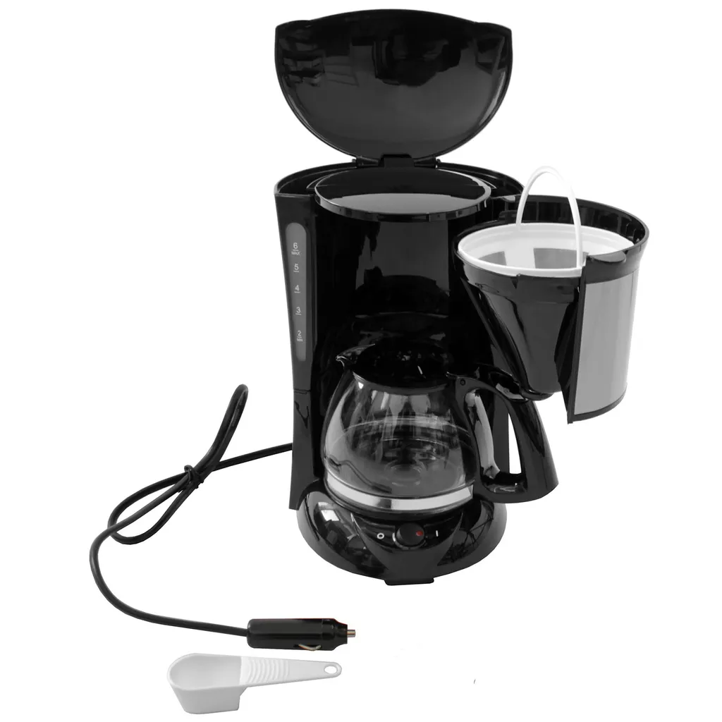 Kaffeemaschine Inkl. Glaskanne Mit Stecker Für Den Zigarettenanzünder 24V / 300W 4 Kaffeemaschine Inkl. Glaskanne Mit Stecker Für Den Zigarettenanzünder 24V / 300W – Bild 2