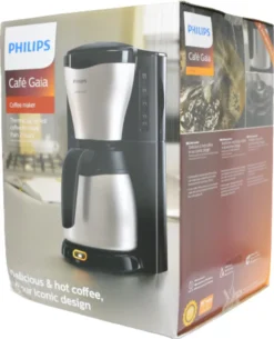 PHILIPS Gaia Collection HD7548/20 Kaffeemaschine Thermokanne, Schwarz/Edelstahl -Kaffeegetränkeladen f73eacb68602bd4467f56b26940fcfd4