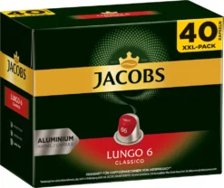 JACOBS Kapseln Lungo Classico 5 X 40 Nespresso®* Kompatible Kaffeekapseln 21 JACOBS Kapseln Lungo Classico 5 X 40 Nespresso®* Kompatible Kaffeekapseln -Kaffeegetränkeladen f7687533dd9c00645078d7e74d0129e7 1