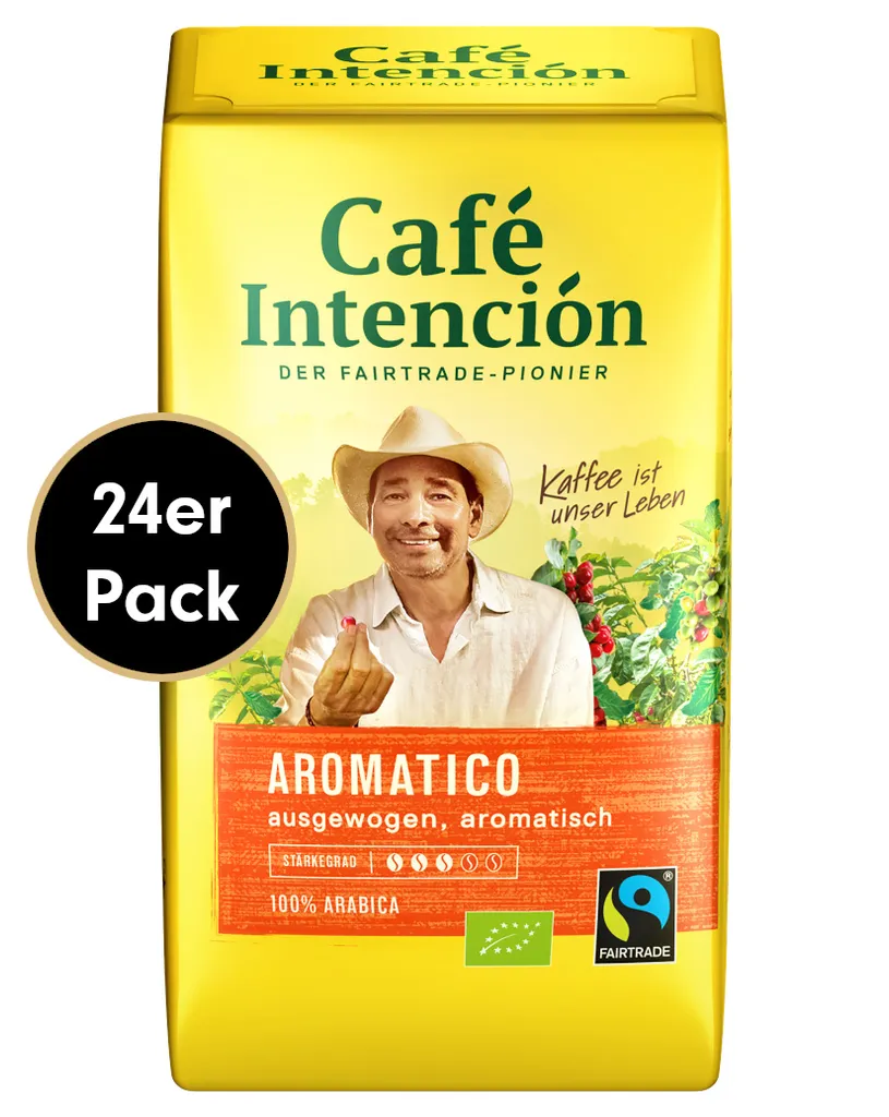 Kaffee-Mega-Sparpaket AROMATICO Von Café Intención, 24x500g Gemahlen 3 Kaffee-Mega-Sparpaket AROMATICO Von Café Intención, 24x500g Gemahlen