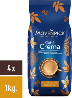 Mövenpick Caffè Crema | Ganze Bohne | 1000g -Kaffeegetränkeladen f7ba4555f539ad30fb0d1f90e78901ac